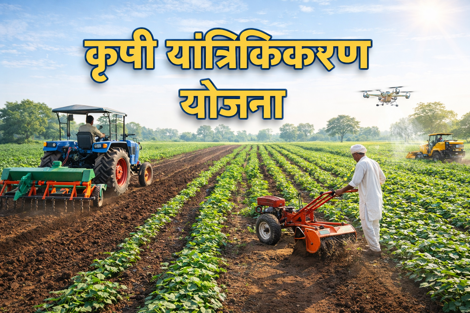 कृषी यांत्रिकीकरण योजना : संपूर्ण माहिती (अर्ज, लाभ, अनुदान)