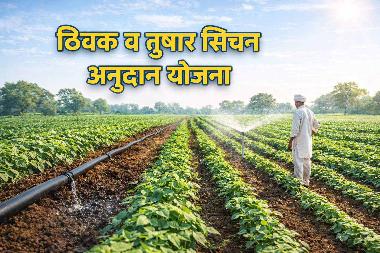 ठिबक व तुषार सिंचन अनुदान योजना अर्ज कसा करावा? पहा संपूर्ण माहिती