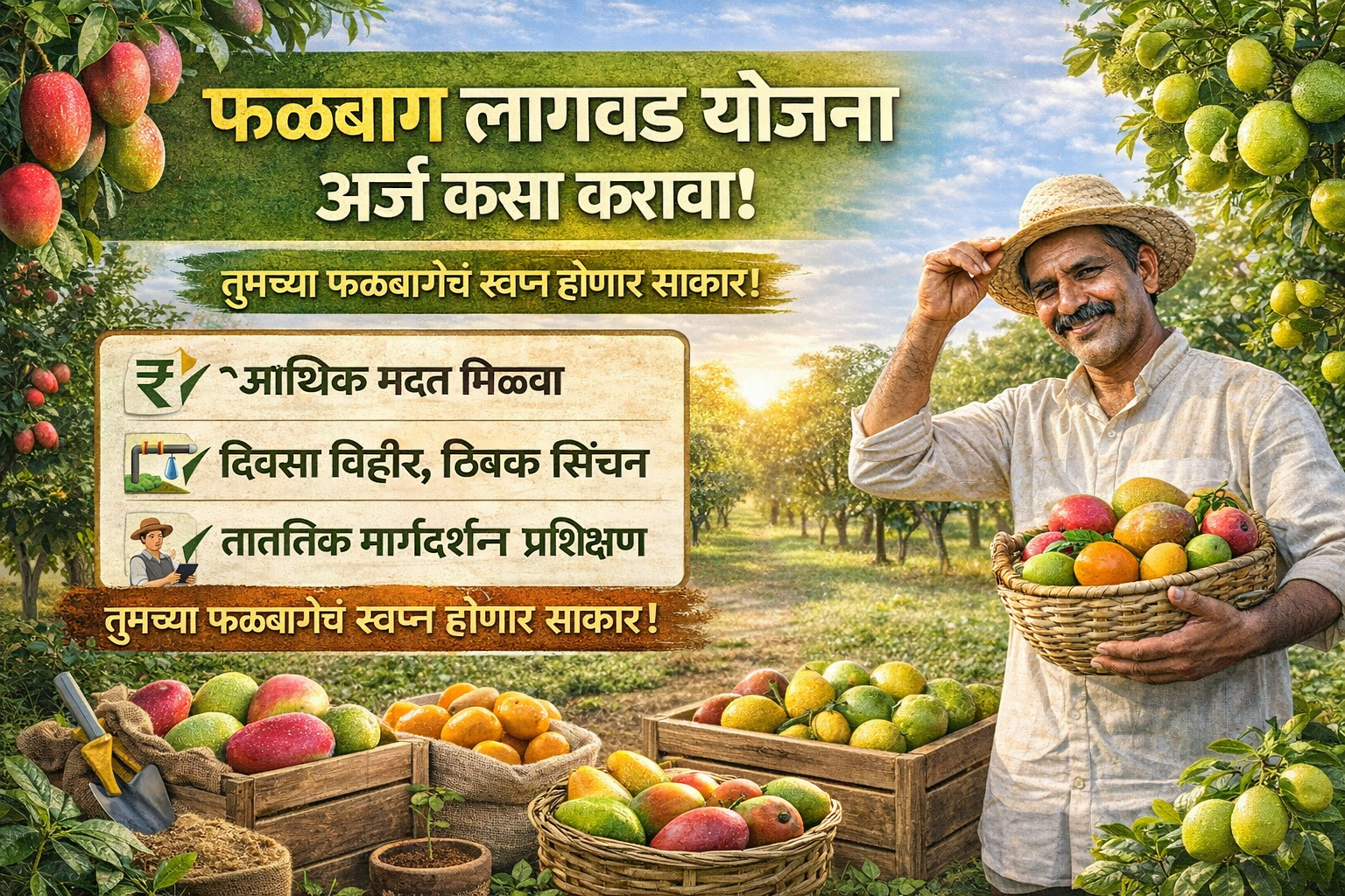 फळबाग लागवड योजना असा करा ऑनलाईन अर्ज पहा संपूर्ण माहिती