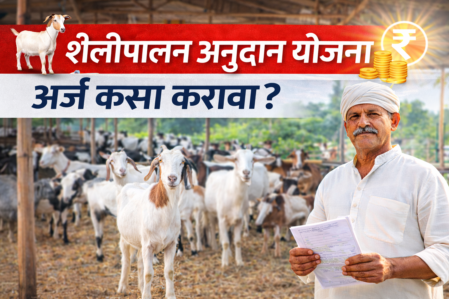 शेळीपालन अनुदान योजना अर्ज कसा करावा? — संपूर्ण माहिती