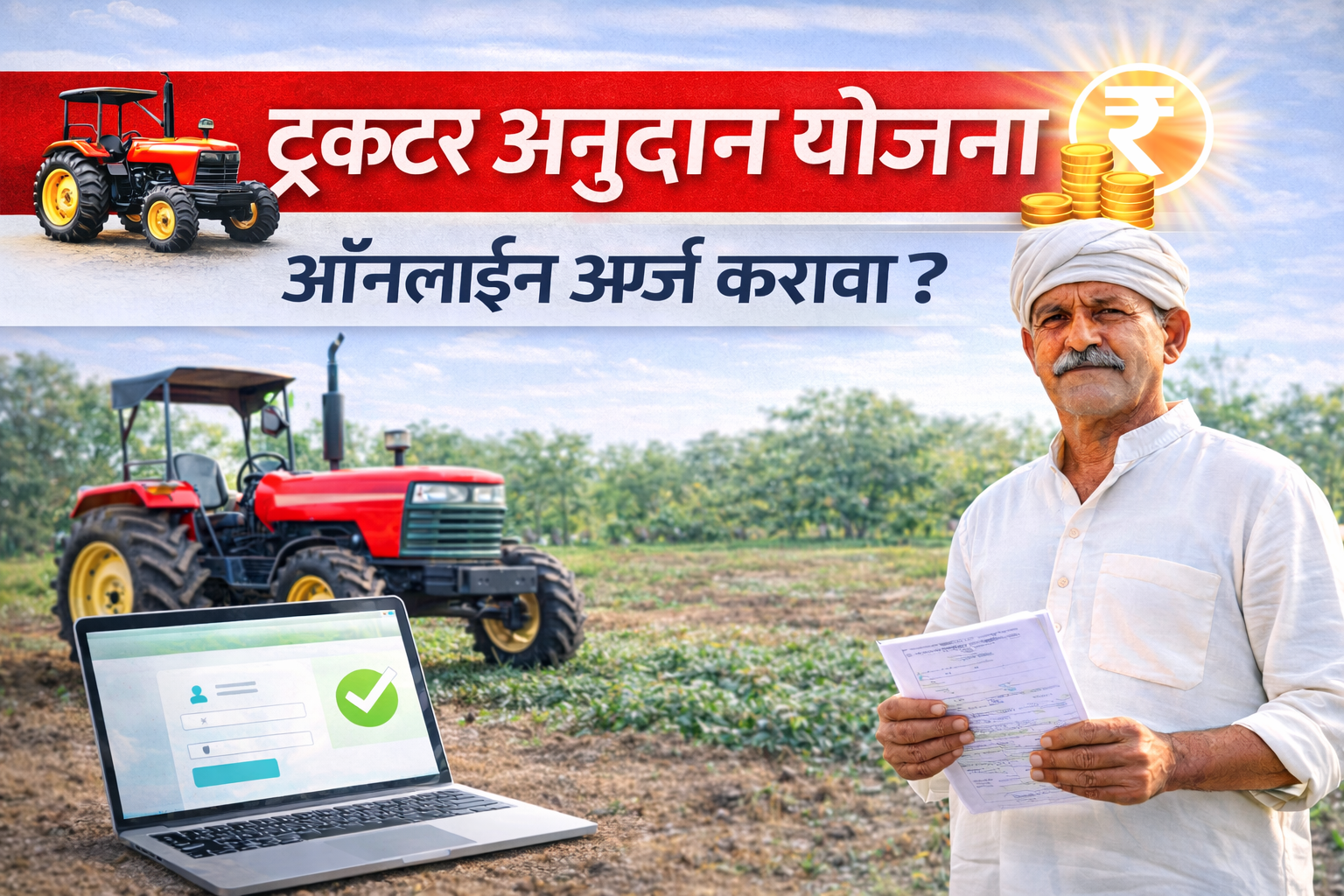 ट्रॅक्टर अनुदान योजना असा करा ऑनलाईन अर्ज पहा संपूर्ण प्रोसेस