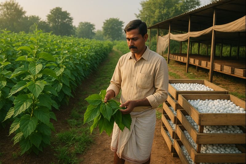 रेशीम शेती उद्योग : शेतकऱ्यांसाठी फायदेशीर व्यवसाय
